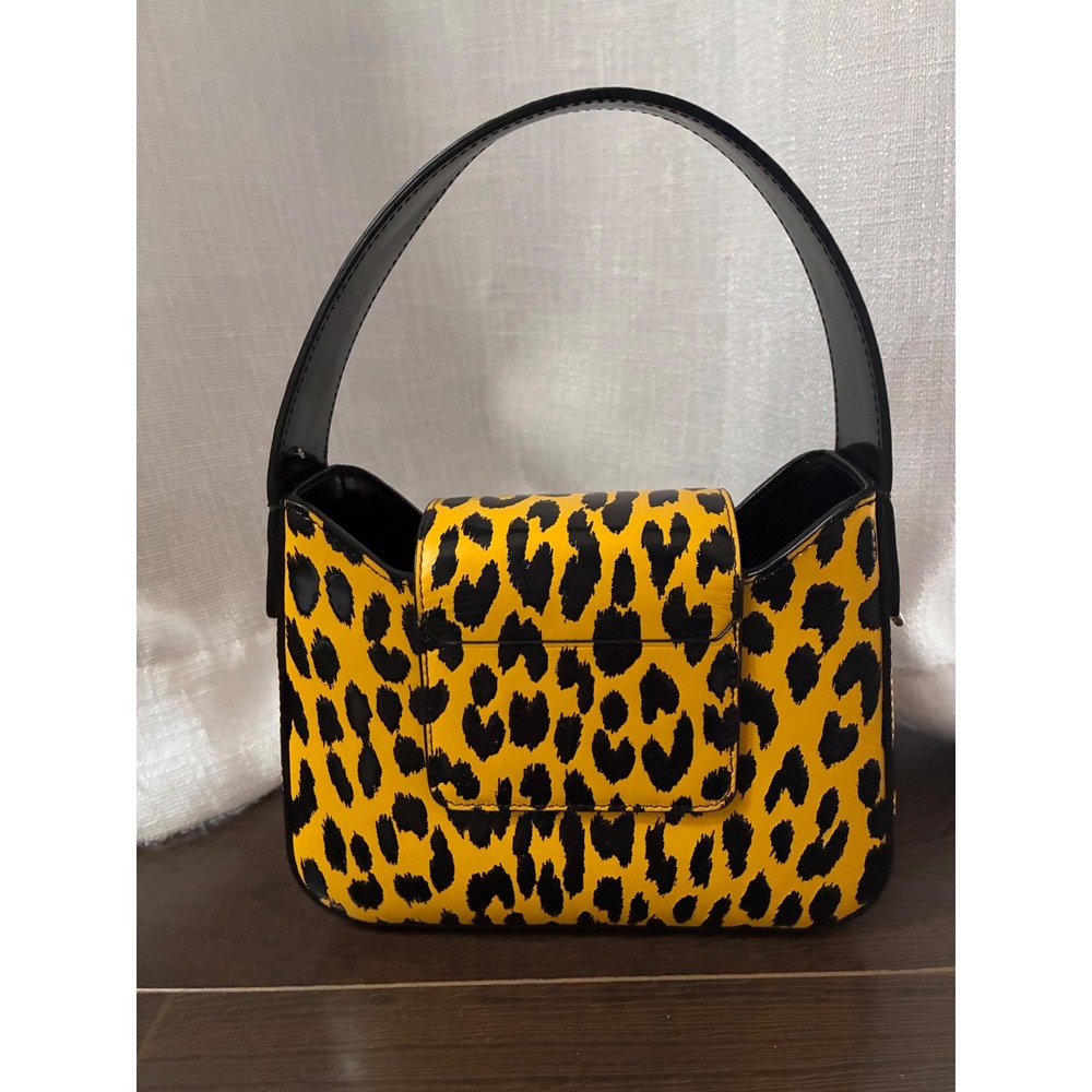 Kate Spade New York Sam Icon mini tote Leopard Print Bag Patent Animal - Picture 2 of 6